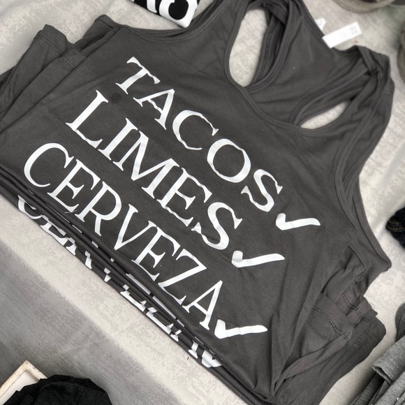 Tops - {Taco, Lime, Cerveza Razorback Tank} M, L